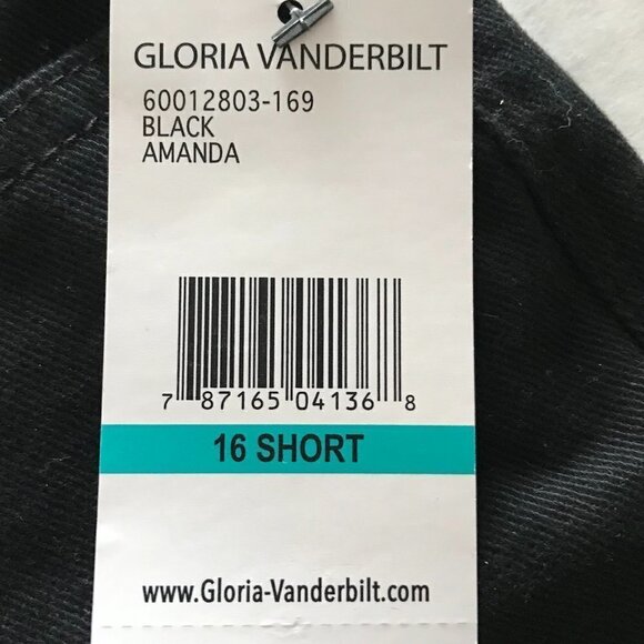 NWT - Gloria Vanderbilt Women's Amanda Supreme Stretch Straight Leg Jean - Picture 7 of 16